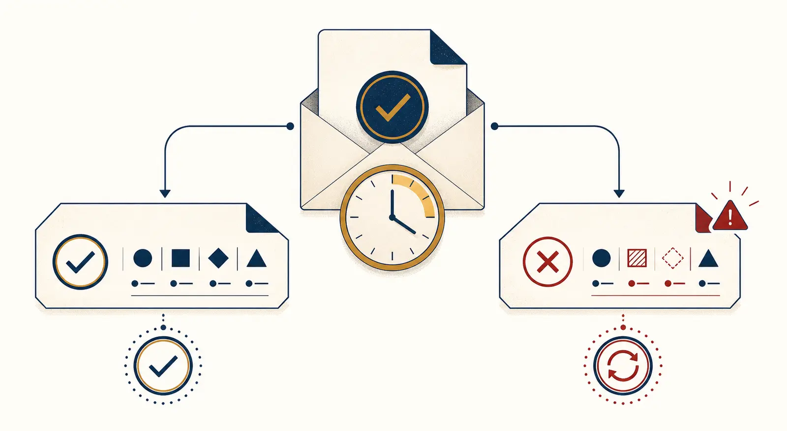 Illustration of an AI agent approval bound to exact parameters and a time limit