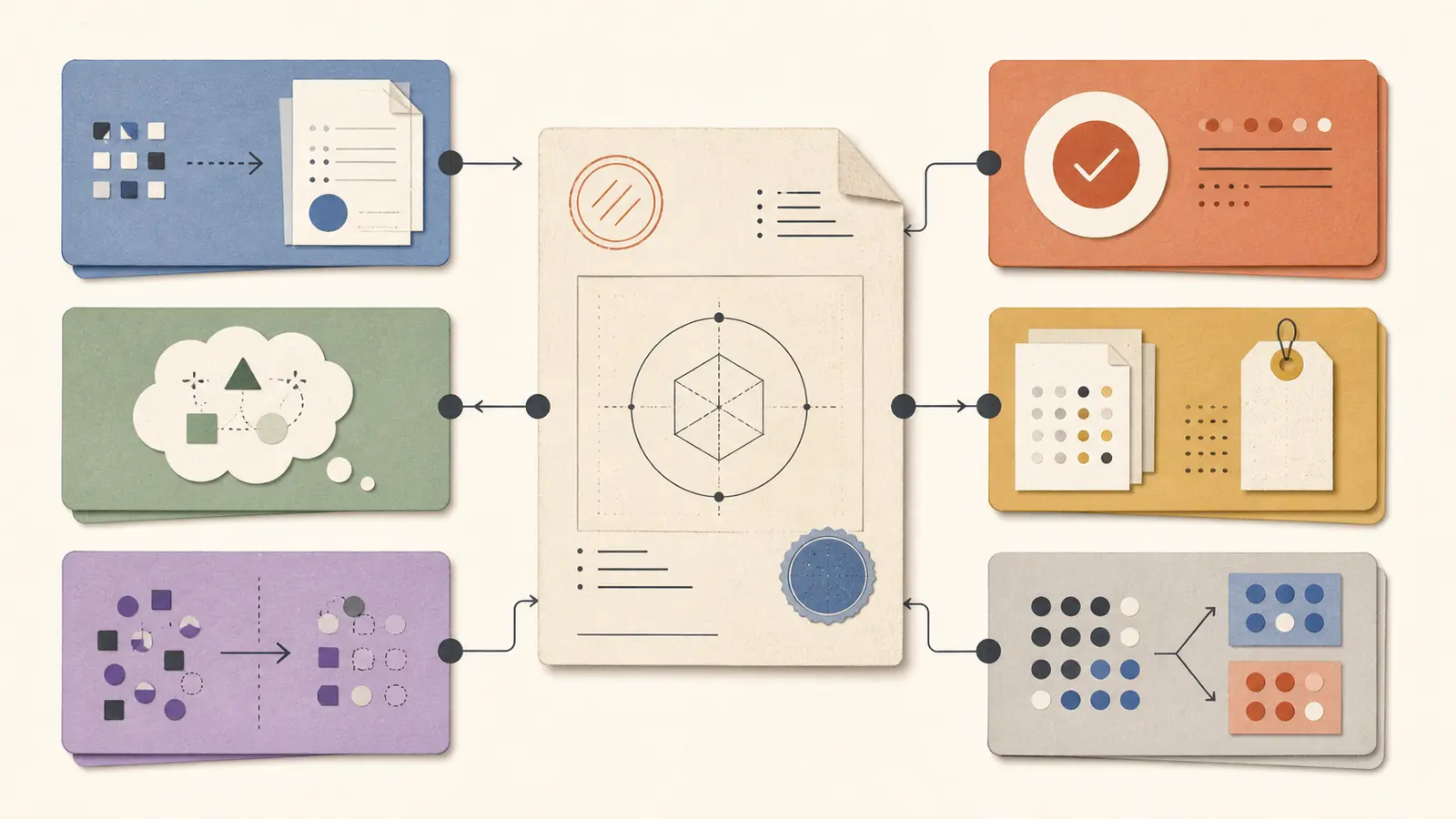 Illustration of a trace case schema separating replay input, verified outcome, failure hypothesis, provenance, privacy, and split