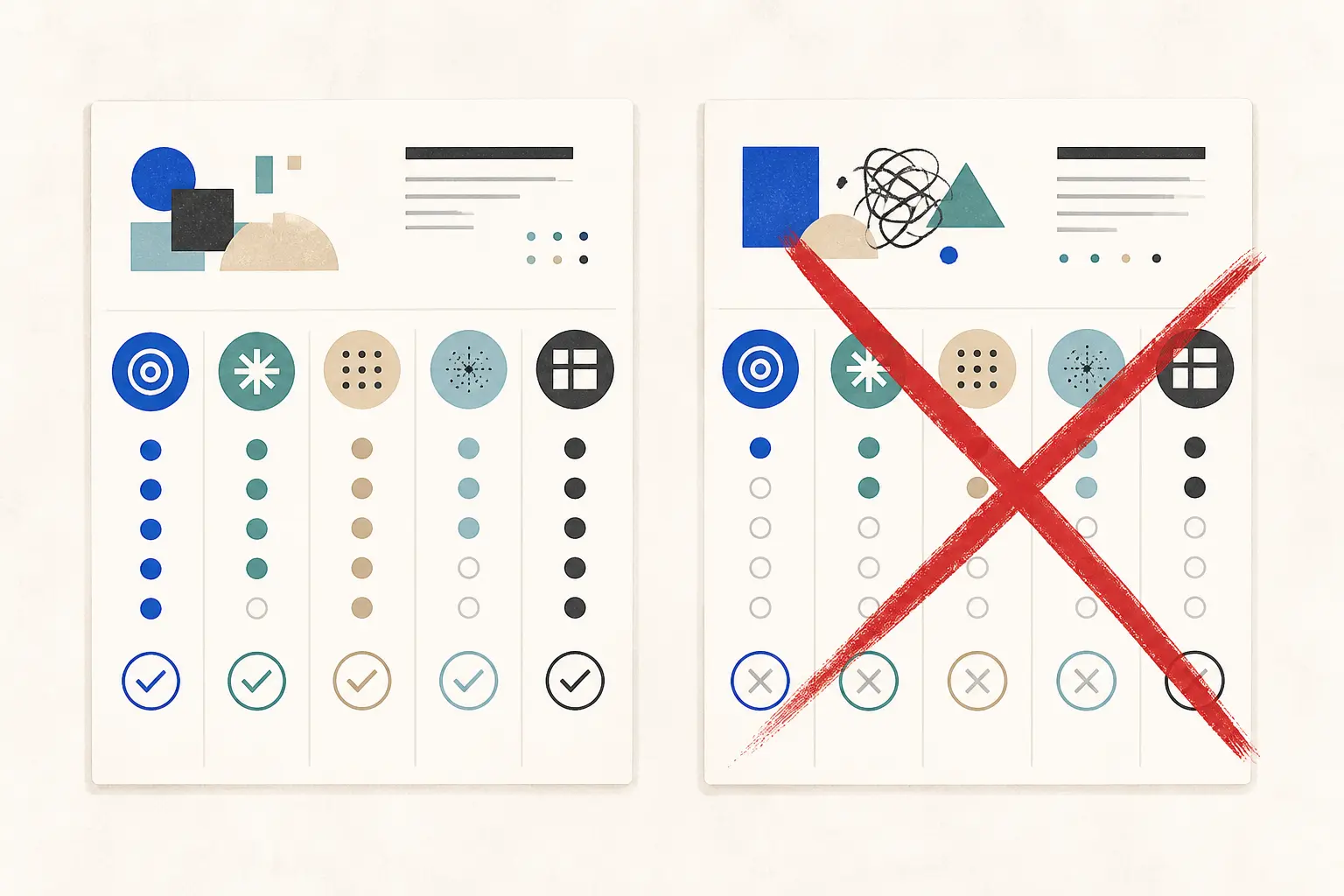 Illustration of a buyer separating portable AI workflow assets from platform-held assets
