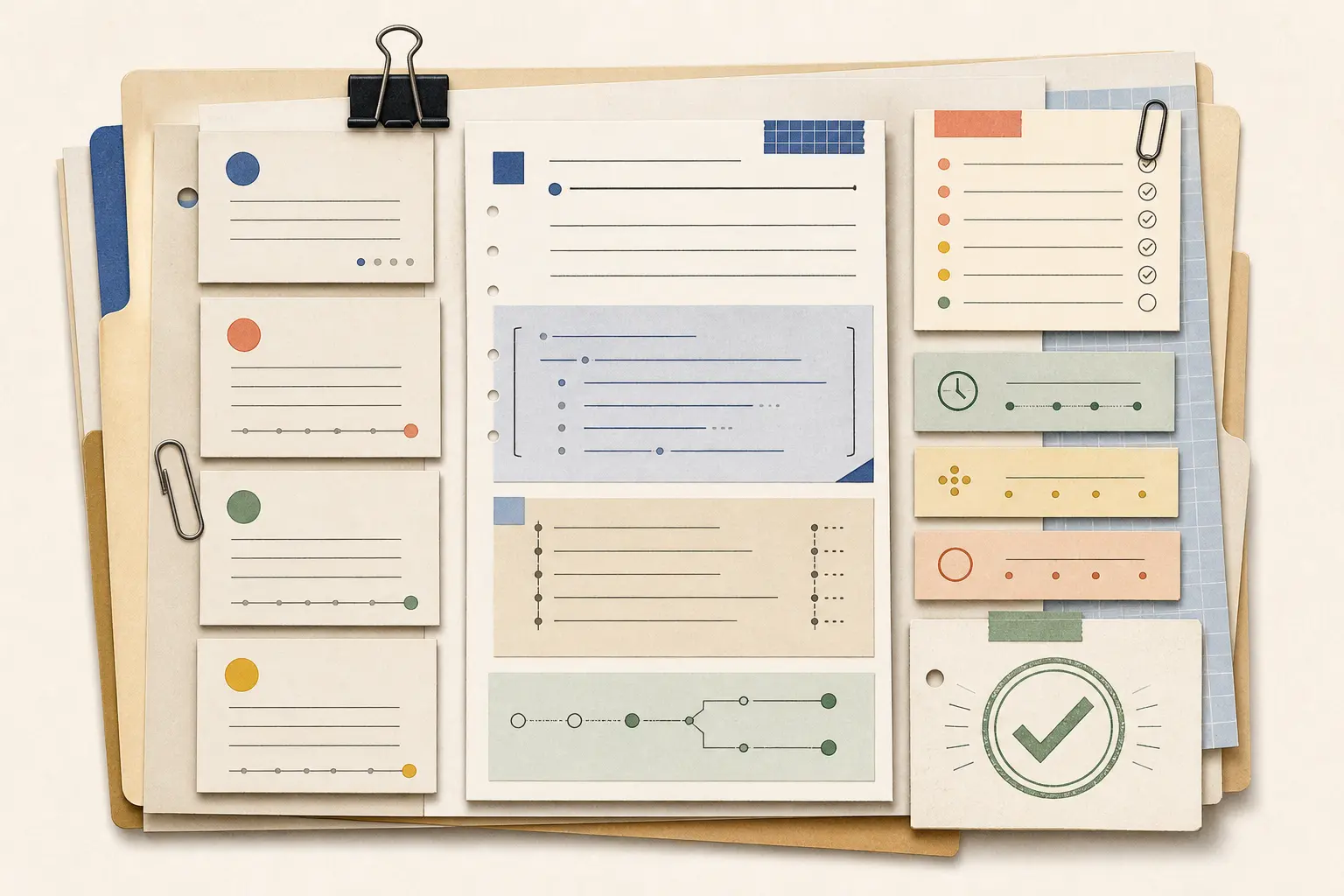 Illustration of an AI model evaluation evidence packet with trace and operating measures