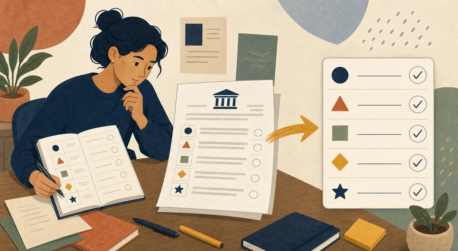 Illustration of an AI evaluation transfer check on unfamiliar work
