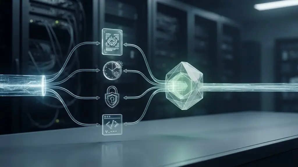 Illustration of an AI agent reference check for ownership and freshness.