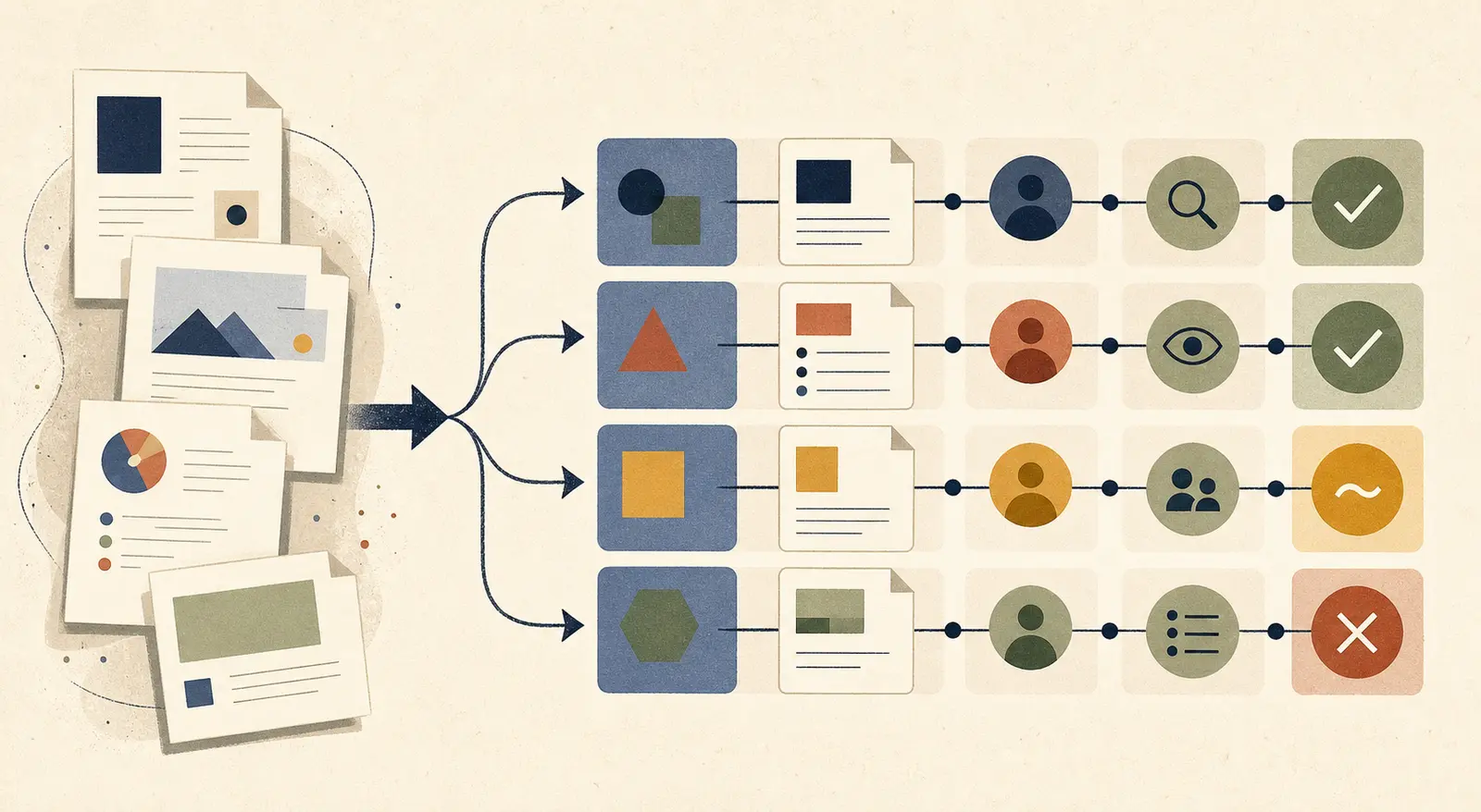 Illustration of a buyer comparing AI consulting proposals
