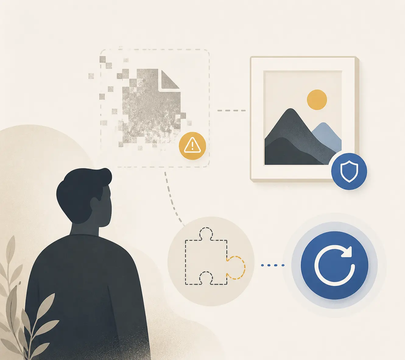 Illustration of transparent user communication during AI feature degradation