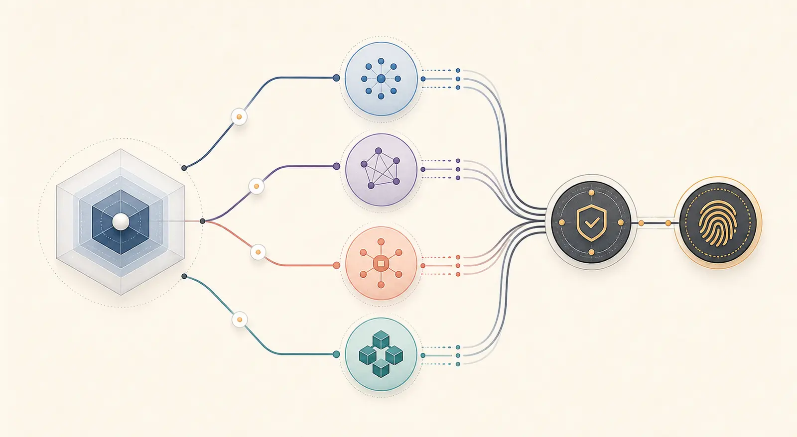 Illustration of an AI agent tool contract protected by version, validation, and runtime compatibility gates