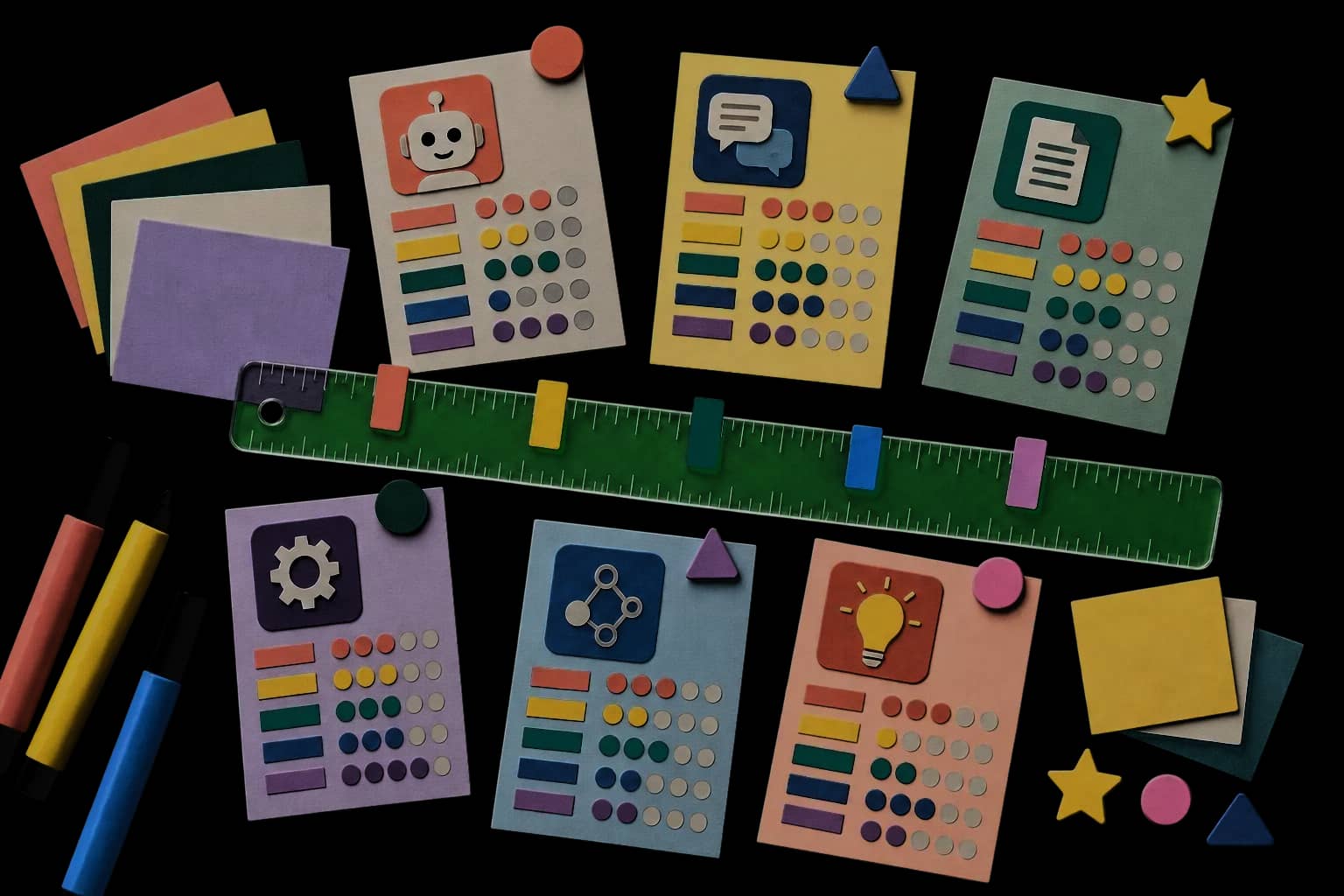 Illustration of a small-business AI use-case comparison rubric