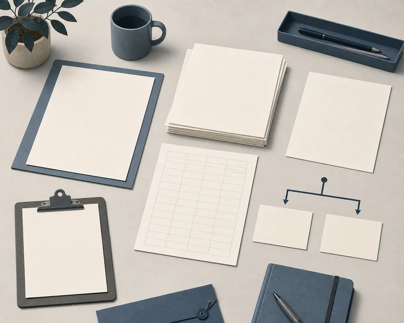 Illustration of an evidence packet for assessing workplace AI readiness