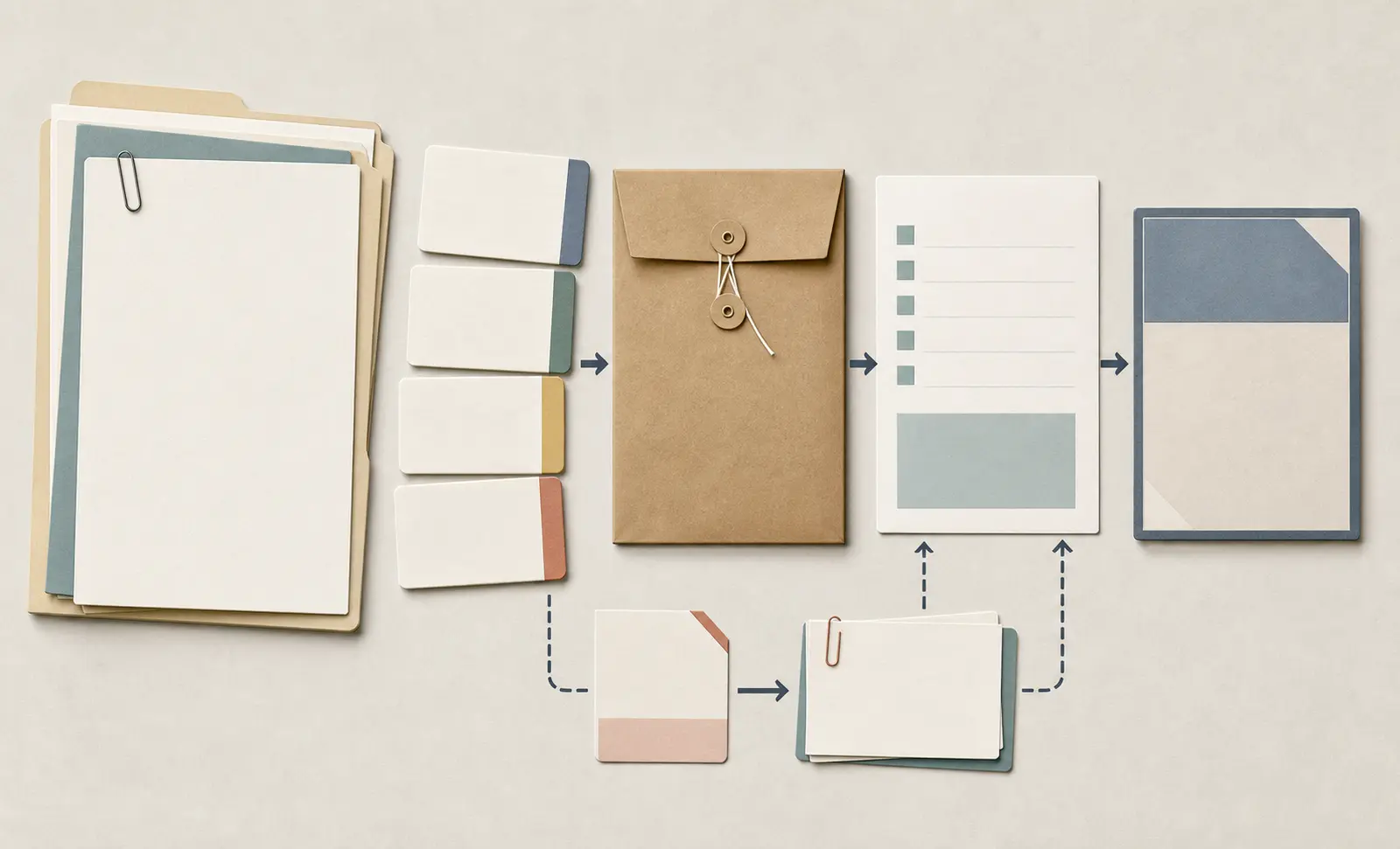 Illustration of an AI training transfer evidence packet linking a fresh case, verification, correction, rerun, and decision