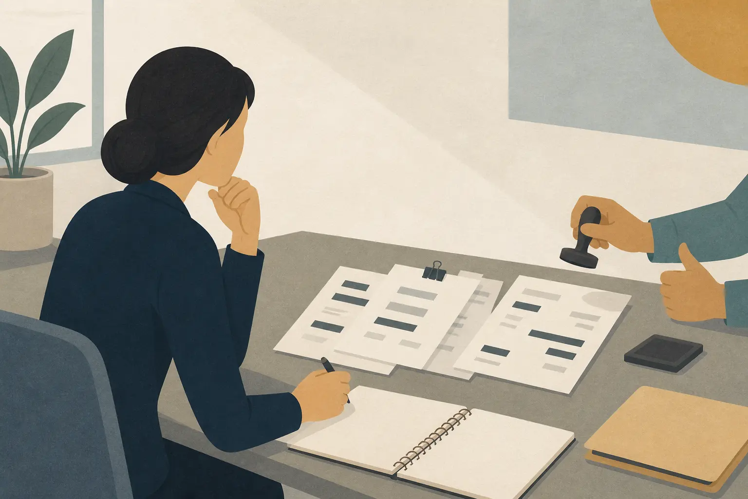 Illustration of a finance AI observation study comparing a checkpointed review with an irreversible write