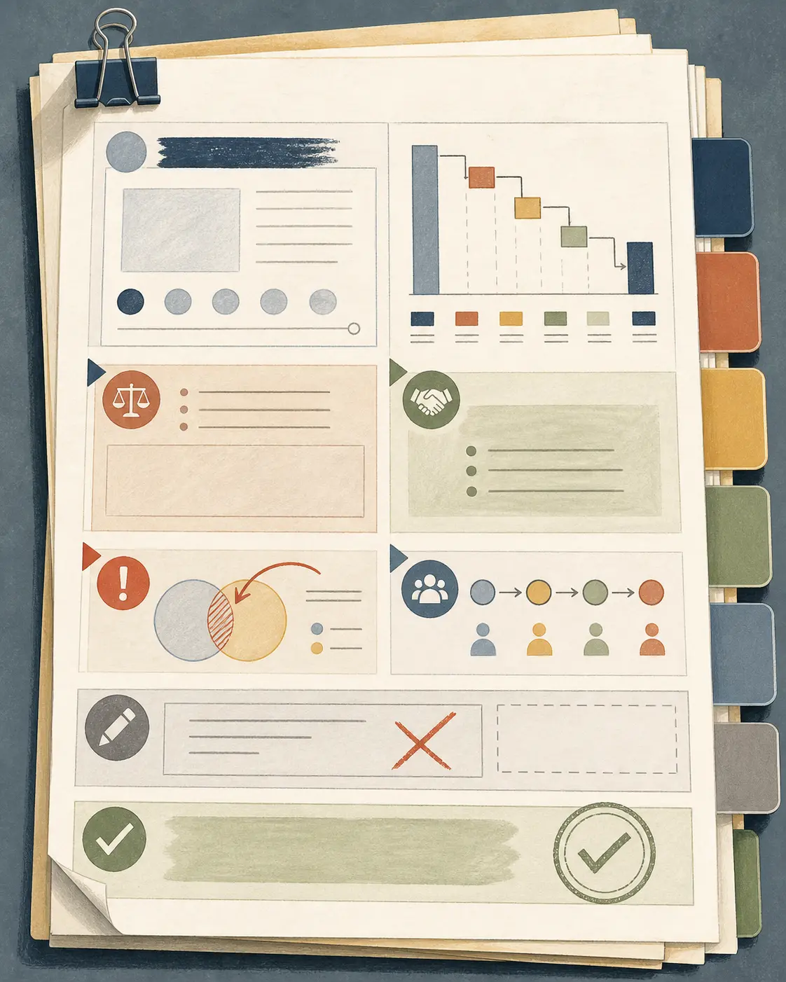 Illustration of an anonymized worked pricing exception decision packet with a human approval boundary
