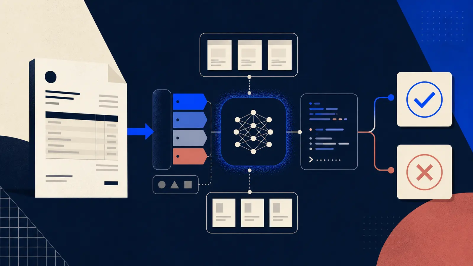 Illustration of a business case becoming a versioned replayable AI workflow fixture