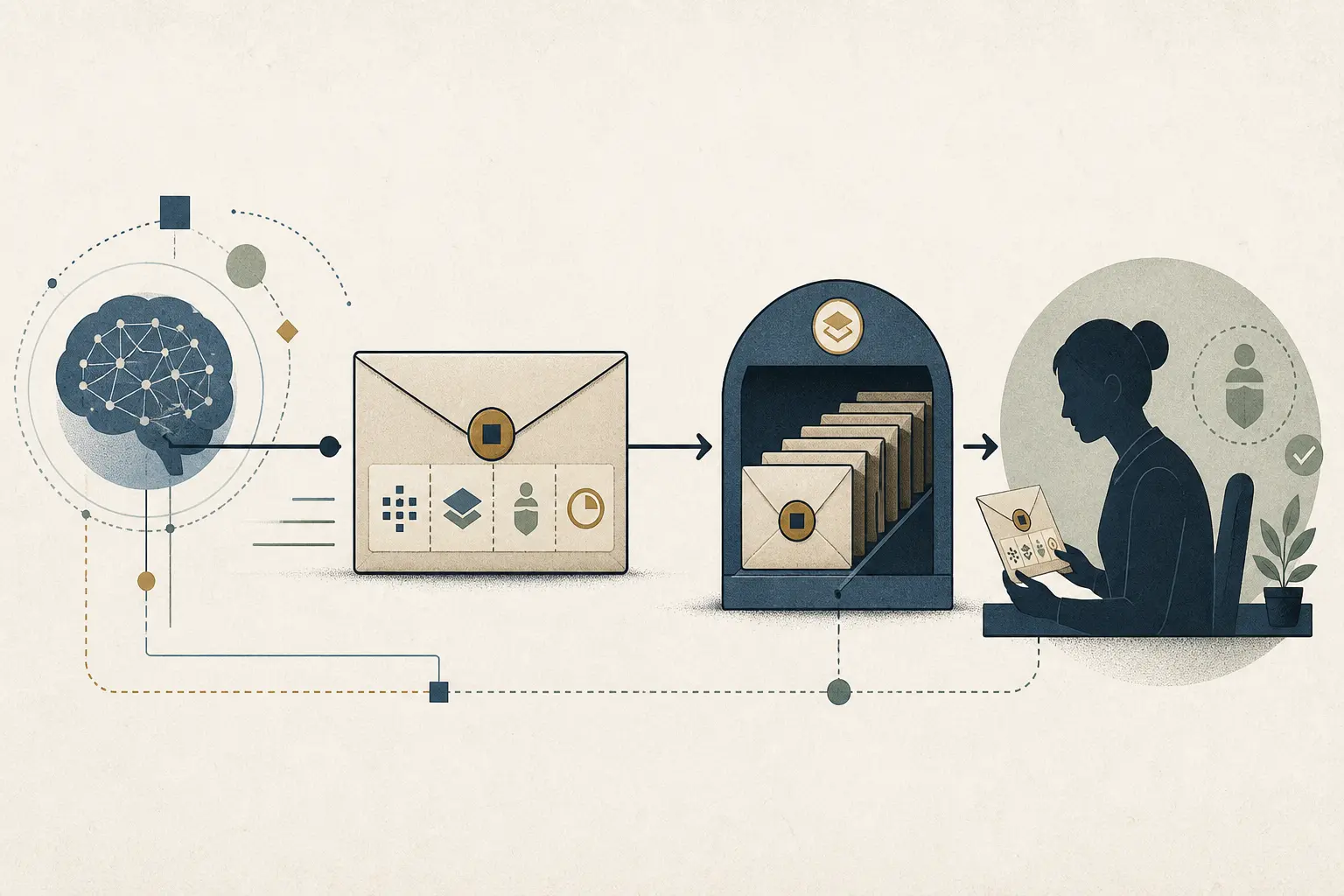 Illustration of an AI workflow intercepting a proposed tool call before a human approval boundary