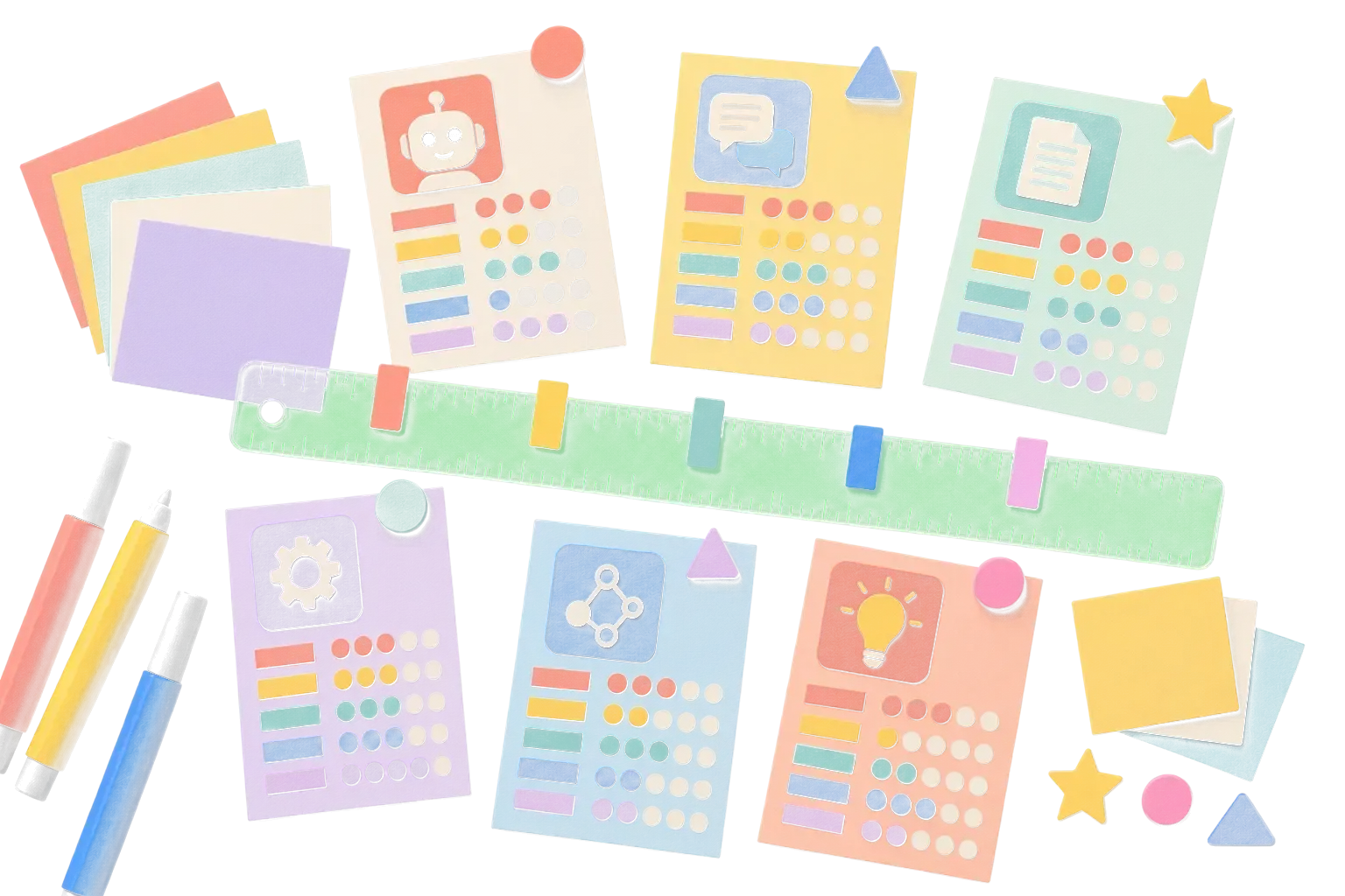 Illustration of a small-business AI use-case comparison rubric