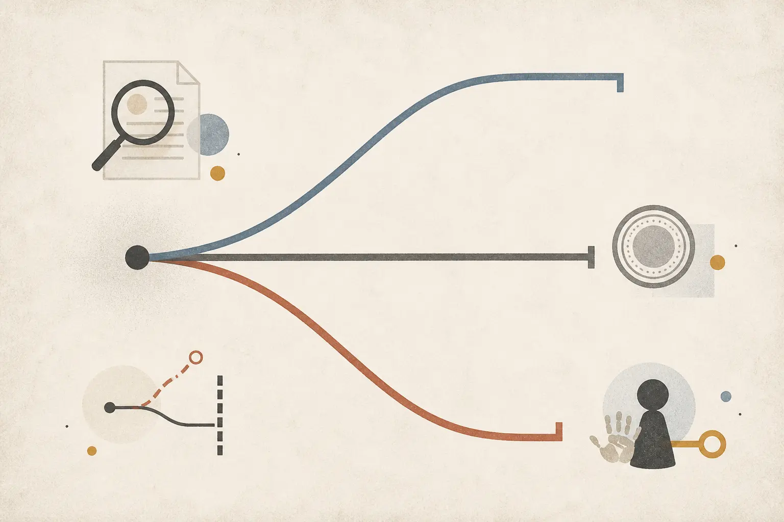 Decision artifact with investigate, redesign, supervised pilot, and stop paths