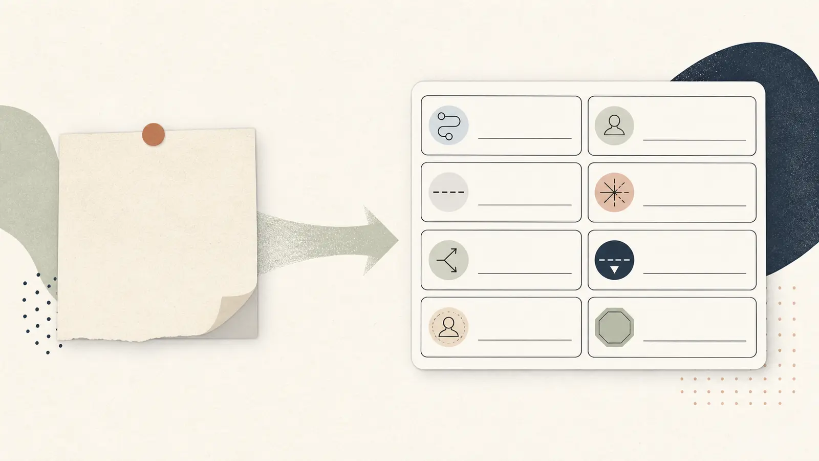 Illustration of a recurring operational complaint becoming a bounded AI hypothesis card