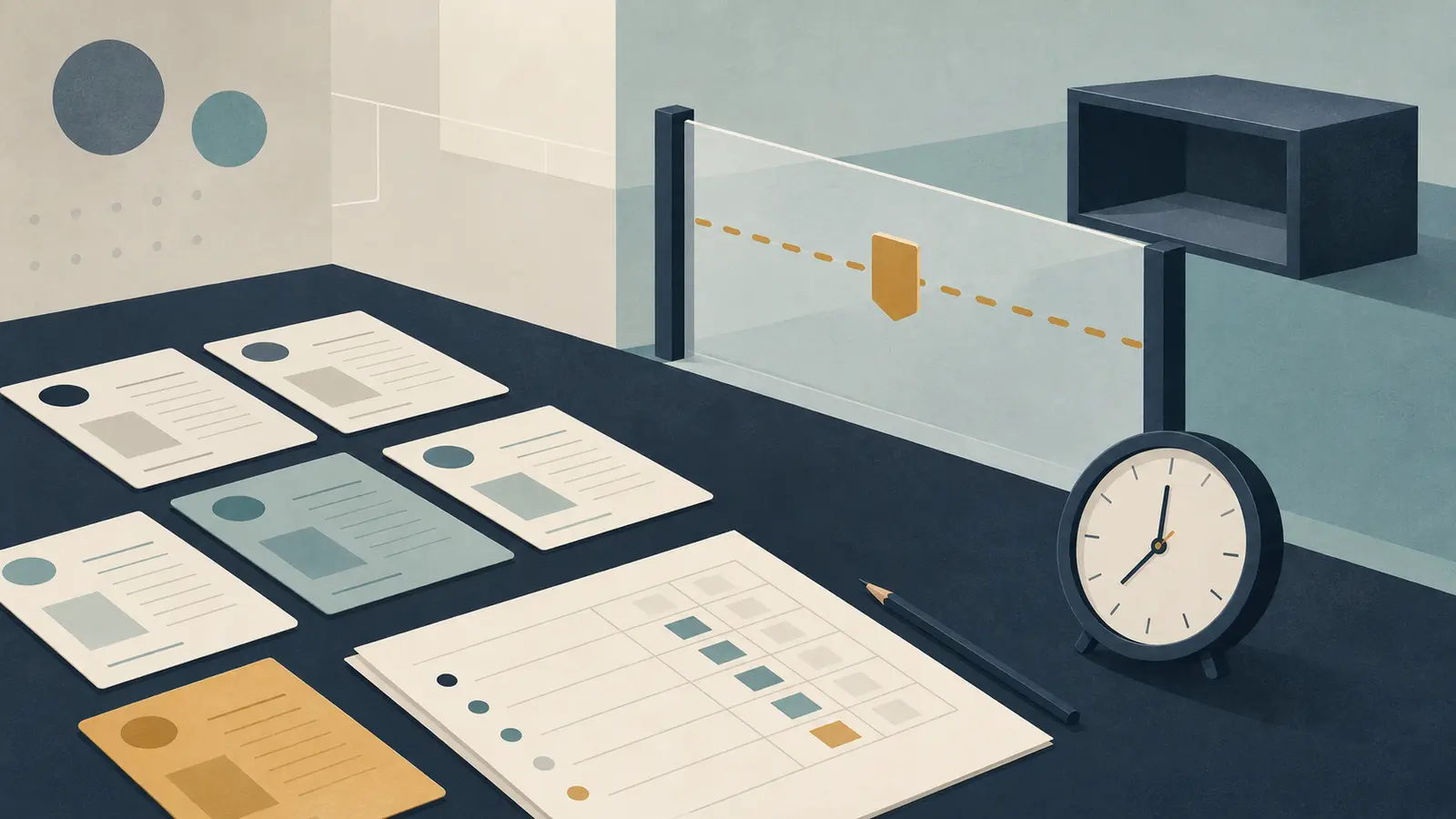 Illustration of a team assessing whether it can improve an AI workflow independently