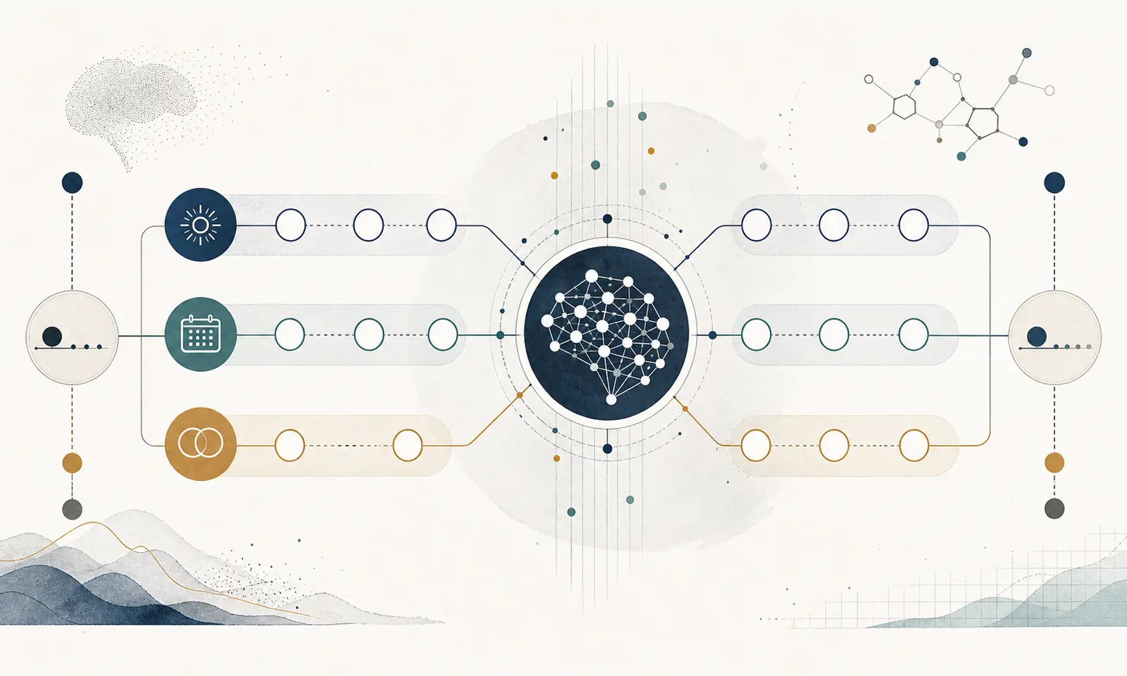 Illustration of a bounded AI workflow cadence protocol comparing spaced retrieval and transfer checks
