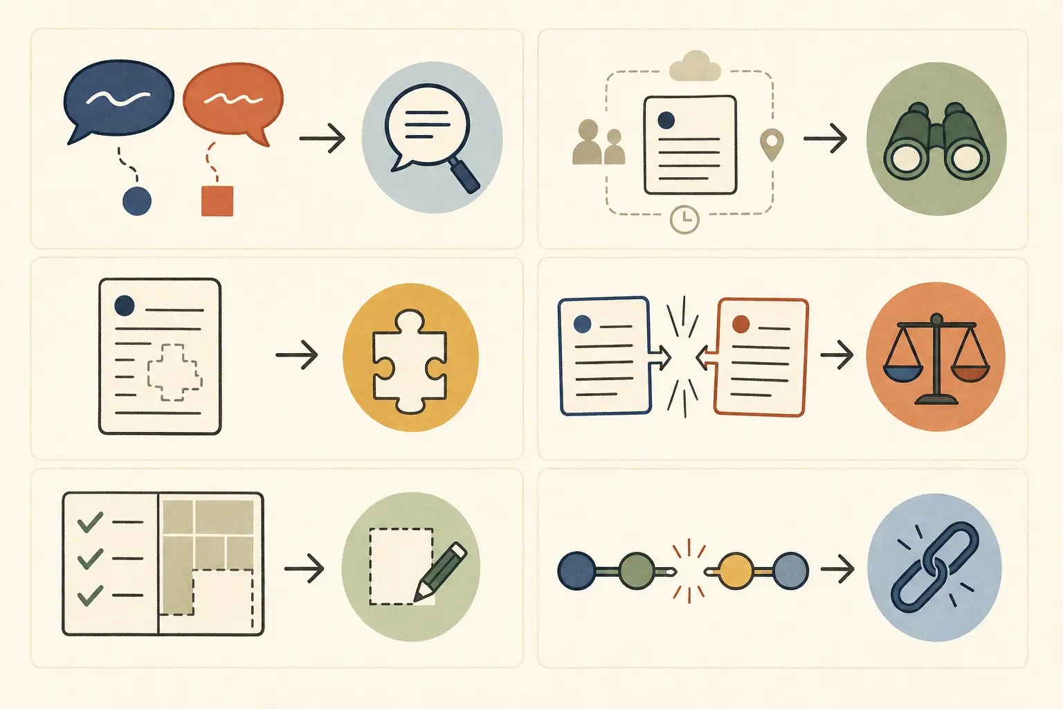 Illustration of a recruiting AI workflow moving from a happy-path demo into state, calendar, and approval checks