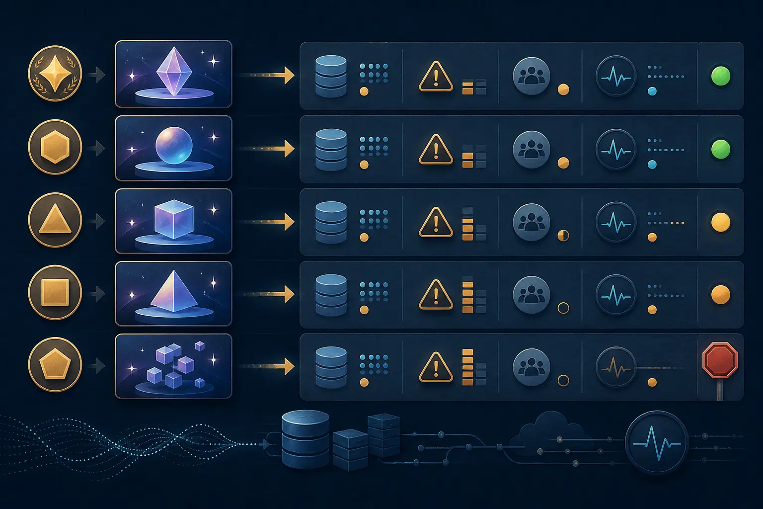 Illustration of an AI roadmap ranking changing after deployment context is added