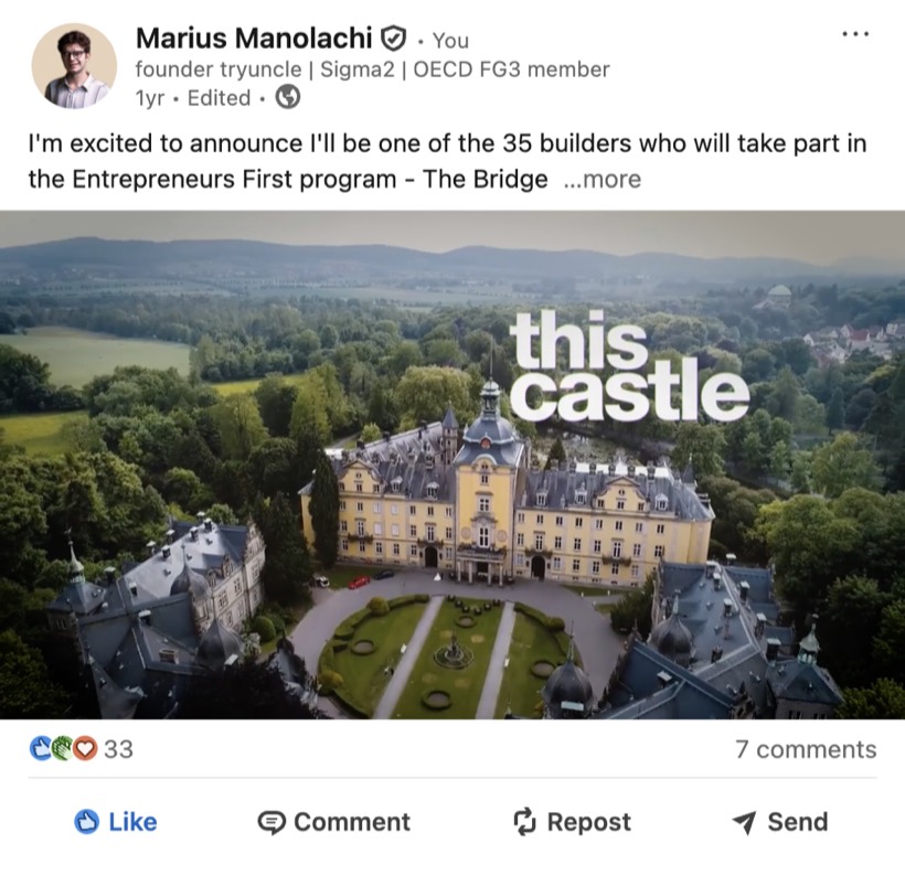 Entrepreneur First, The Bridge — with 35 technical founders
